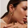 image:imageHey Harper Hoop Earrings For Women Trendy  Lightweight Waterproof amp Sweatproof JewerlyBella Earrings Gold