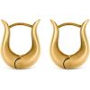 image:imageHey Harper Hoop Earrings For Women Trendy  Lightweight Waterproof amp Sweatproof JewerlyCleopatra Earrings