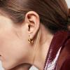 image:imageHey Harper Hoop Earrings For Women Trendy  Lightweight Waterproof amp Sweatproof JewerlyCleopatra Earrings