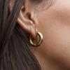 image:imageHey Harper Hoop Earrings For Women Trendy  Lightweight Waterproof amp Sweatproof JewerlyGold