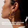 image:imageHey Harper Hoop Earrings For Women Trendy  Lightweight Waterproof amp Sweatproof JewerlyHoop Earrings