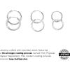 image:imageHey Harper Hoop Earrings For Women Trendy  Lightweight Waterproof amp Sweatproof JewerlyHoop Silver Earrings