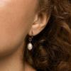 image:imageHey Harper Hoop Earrings For Women Trendy  Lightweight Waterproof amp Sweatproof JewerlyPearl Dangle Earrings Gold