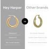 image:imageHey Harper Hoop Earrings For Women Trendy  Lightweight Waterproof amp Sweatproof JewerlyPhi Phi Hoop Earrings