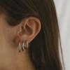 image:imageHey Harper Hoop Earrings For Women Trendy  Lightweight Waterproof amp Sweatproof JewerlySilver