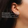 image:imageHey Harper Hoop Earrings For Women Trendy  Lightweight Waterproof amp Sweatproof JewerlySilver Hoop Earrings