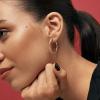 image:imageHey Harper Hoop Earrings For Women Trendy  Lightweight Waterproof amp Sweatproof JewerlyThin Ruby Earrings