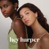 image:imageHey Harper Iris Earrings Gold Huggie Hoop Earrings Dangle Drop  Waterproof amp Sweatproof Dainty Gold Hoop Earrings for Women  Heart Pendant Earrings with 14K Golden Color PVD Coating