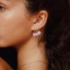 image:imageHey Harper Iris Earrings Gold Huggie Hoop Earrings Dangle Drop  Waterproof amp Sweatproof Dainty Gold Hoop Earrings for Women  Heart Pendant Earrings with 14K Golden Color PVD Coating