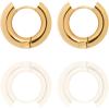 image:imageHey Harper Hoop Earrings For Women Trendy  Lightweight Waterproof amp Sweatproof JewerlyGold