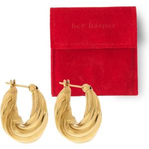 image:imageGold Stud Earrings For Women Trendy  Lightweight Waterproof amp Sweatproof JewerlyBlair Earrings