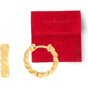 image:imageHey Harper Hoop Earrings For Women Trendy  Lightweight Waterproof amp Sweatproof JewerlyDove Huggies