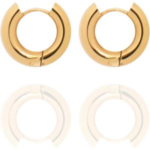 image:imageHey Harper Hoop Earrings For Women Trendy  Lightweight Waterproof amp Sweatproof JewerlyGold