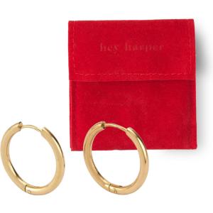 image:imageHey Harper Hoop Earrings For Women Trendy  Lightweight Waterproof amp Sweatproof JewerlyHoop Earrings