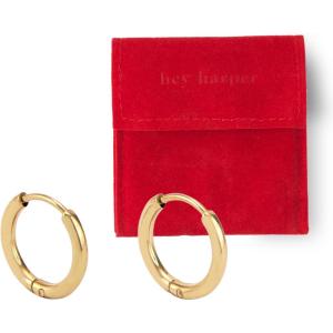 image:imageHey Harper Hoop Earrings For Women Trendy  Lightweight Waterproof amp Sweatproof JewerlyHuggie Hoop Earrings
