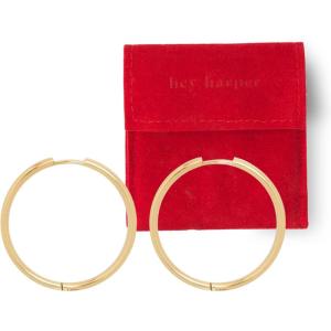 image:imageHey Harper Hoop Earrings For Women Trendy  Lightweight Waterproof amp Sweatproof JewerlyThin Ruby Earrings