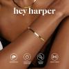 image:imageHey Harper Gold Bracelet For Women Trendy  14K Gold Dainty Snake Herringbone Bracelet  Waterproof Sweatproof Non Tarnish Jewelry Gift for Women and For Everyday
