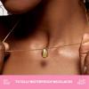 image:imageHey Harper Gold Necklace For Women Trendy Necklace  14K Golden PVD Coating Waterproof amp Sweatproof Non Tarnish Jewelry Chain Necklaces115mm Teardrop Pendant  1969 Necklace