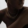 image:imageHey Harper Gold Necklace For Women Trendy Necklace  14K Golden PVD Coating Waterproof amp Sweatproof Non Tarnish Jewelry Chain Necklaces1mm 1378 GB Beaded Cable Chain