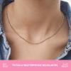 image:imageHey Harper Gold Necklace For Women Trendy Necklace  14K Golden PVD Coating Waterproof amp Sweatproof Non Tarnish Jewelry Chain Necklaces1mm 1594 GB Beaded Cable Chain