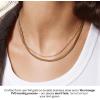 image:imageHey Harper Gold Necklace For Women Trendy Necklace  14K Golden PVD Coating Waterproof amp Sweatproof Non Tarnish Jewelry Chain Necklaces1mm 165 GB Cable Chain Necklace
