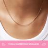 image:imageHey Harper Gold Necklace For Women Trendy Necklace  14K Golden PVD Coating Waterproof amp Sweatproof Non Tarnish Jewelry Chain Necklaces1mm 165 GB Cable Chain Necklace