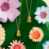 image:imageHey Harper Gold Necklace For Women Trendy Necklace  14K Golden PVD Coating Waterproof amp Sweatproof Non Tarnish Jewelry Chain Necklaces1mm Bear Pendant 1574
