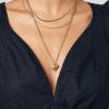 image:imageHey Harper Gold Necklace For Women Trendy Necklace  14K Golden PVD Coating Waterproof amp Sweatproof Non Tarnish Jewelry Chain Necklaces25mm Daphne Heart Pendant 2165