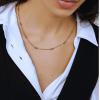 image:imageHey Harper Gold Necklace For Women Trendy Necklace  14K Golden PVD Coating Waterproof amp Sweatproof Non Tarnish Jewelry Chain Necklaces37 mm 1771 GB Beaded Satellite Chain