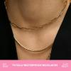 image:imageHey Harper Gold Necklace For Women Trendy Necklace  14K Golden PVD Coating Waterproof amp Sweatproof Non Tarnish Jewelry Chain Necklaces4mm 1378 Paperclip Chain Necklace
