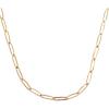 4mm 13.78' Paperclip Chain Necklace
