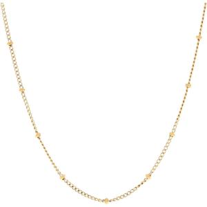 image:imageHey Harper Gold Necklace For Women Trendy Necklace  14K Golden PVD Coating Waterproof amp Sweatproof Non Tarnish Jewelry Chain Necklaces1mm 1594 GB Beaded Cable Chain