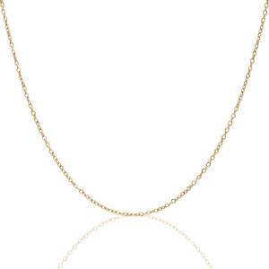 image:imageHey Harper Gold Necklace For Women Trendy Necklace  14K Golden PVD Coating Waterproof amp Sweatproof Non Tarnish Jewelry Chain Necklaces1mm 165 GB Cable Chain Necklace