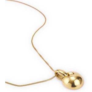 image:imageHey Harper Gold Necklace For Women Trendy Necklace  14K Golden PVD Coating Waterproof amp Sweatproof Non Tarnish Jewelry Chain Necklaces1mm Orb Pendant Chain