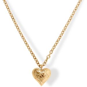 image:imageHey Harper Gold Necklace For Women Trendy Necklace  14K Golden PVD Coating Waterproof amp Sweatproof Non Tarnish Jewelry Chain Necklaces25mm Daphne Heart Pendant 2165