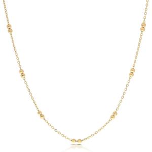 image:imageHey Harper Gold Necklace For Women Trendy Necklace  14K Golden PVD Coating Waterproof amp Sweatproof Non Tarnish Jewelry Chain Necklaces37 mm 1771 GB Beaded Satellite Chain