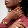 image:imageHey Harper Gold Ring for Women  Gold Plated Stacking Waterproof amp Sweatproof Jewerly Ring  Everday Non Tarnish Cute Fashion Circle RingsHeartbeat Ring