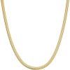 image:imageHey Harper Nassau Necklace  Waterproof amp Sweatproof Simple Womens Necklaces for Everyday Wear  Silver Rose Gold Gold Necklaces for Women  Stainless Steel Necklace  Herringbone Chain with 14k Golden Color PVD Coating  Necklaces for Women Trendy14k Gold