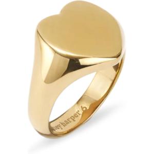 image:imageHey Harper Gold Ring for Women  Gold Plated Stacking Waterproof amp Sweatproof Jewerly Ring  Everday Non Tarnish Cute Fashion Circle RingsHeartbeat Ring