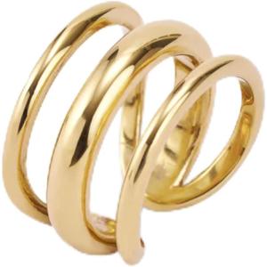image:imageHey Harper Gold Ring for Women  Gold Plated Stacking Waterproof amp Sweatproof Jewerly Ring  Everday Non Tarnish Cute Fashion Circle RingsTriple Layer Ring
