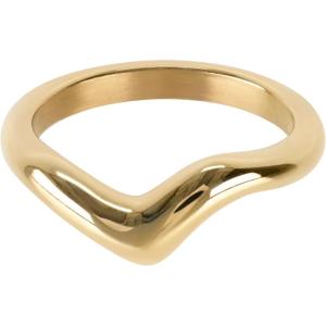 image:imageHey Harper Gold Ring for Women  Gold Plated Stacking Waterproof amp Sweatproof Jewerly Ring  Everday Non Tarnish Cute Fashion Circle RingsWave Ring