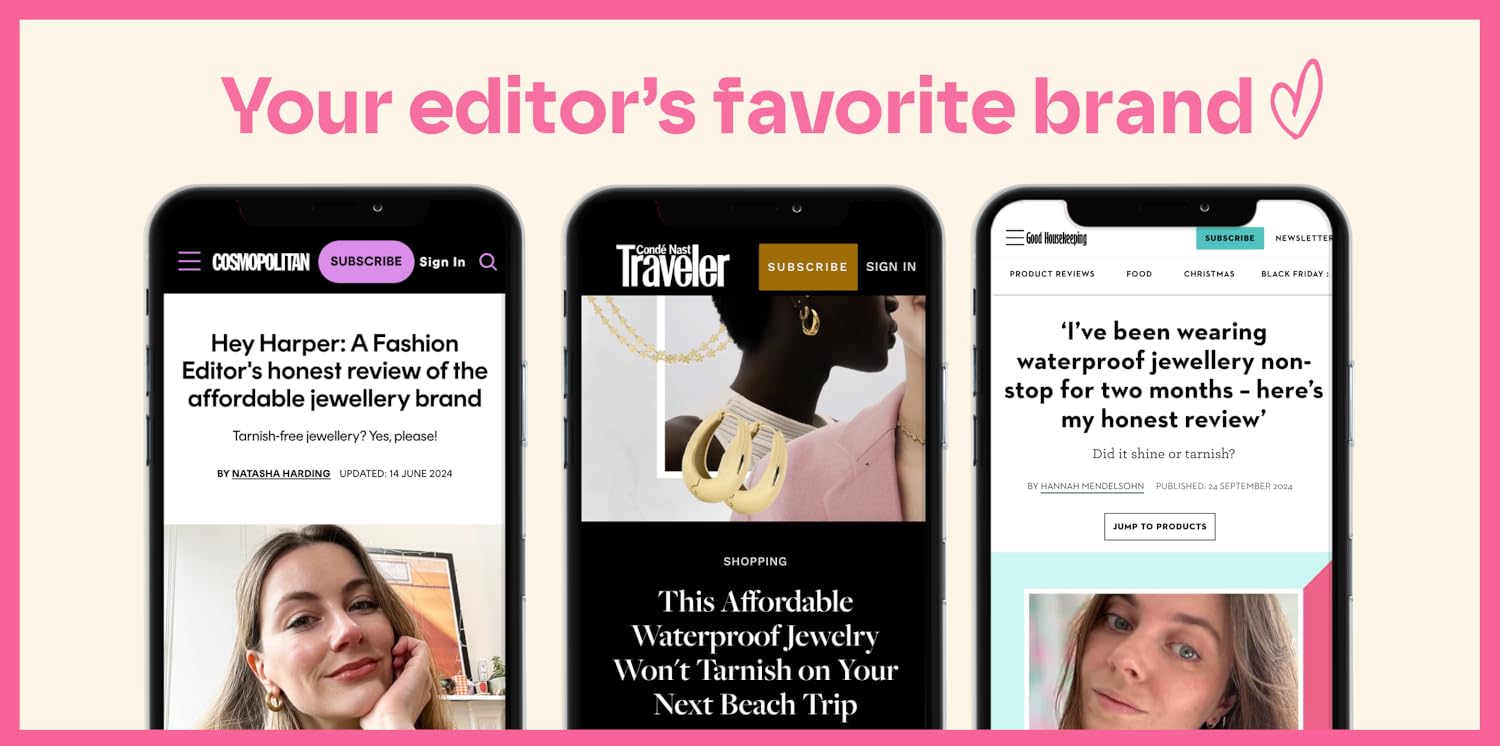 Hey Harper | Jewelry that stays on, from shower to day out